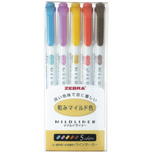 Görseli Galeri görüntüleyiciye yükleyin, Zebra Mildliner Çift Taraflı İşaretleme Kalemi