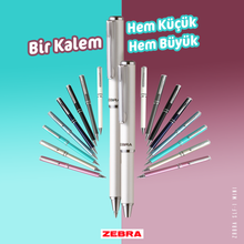 Görseli Galeri görüntüleyiciye yükleyin, Zebra SL-F1 Mini Teleskopik Tükenmez Kalem