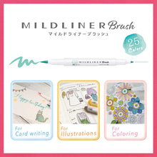 Görseli Galeri görüntüleyiciye yükleyin, Zebra Mildliner Brush Fırça Uçlu Fosforlu Kalem