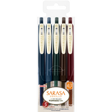 Görseli Galeri görüntüleyiciye yükleyin, Zebra Sarasa Vintage Set 0.5 mm - 5&#39;li Set
