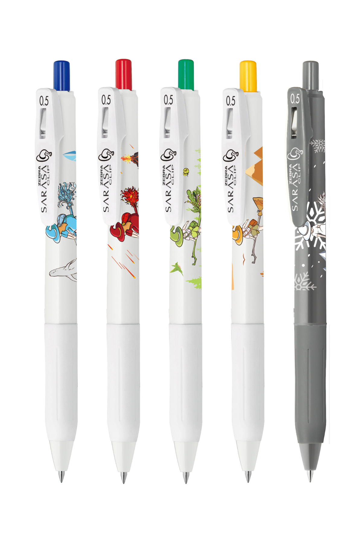 Sarasa Clip Jel Kalem Cadı Serisi - 5'li Set – Zebra Pen Türkiye